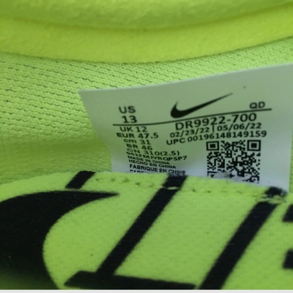 NWOB Nike Zoomx Dragonfly Track Spike Shoes Volt Mint Mesh Lightweight Men - Picture 13 of 15